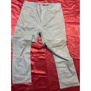 mens gray Ironco cotton blend stretchy Pants size 34/32